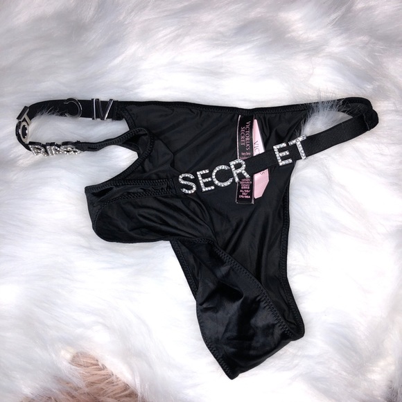 Victoriasecret CRYSTAL LOGO Pantie XL NWT - Picture 4 of 5